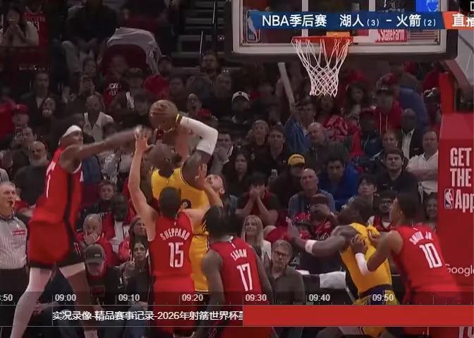 这个时候火箭可能真的怀念杜兰特icon了。火箭队与湖人队icon第六场上半场比赛