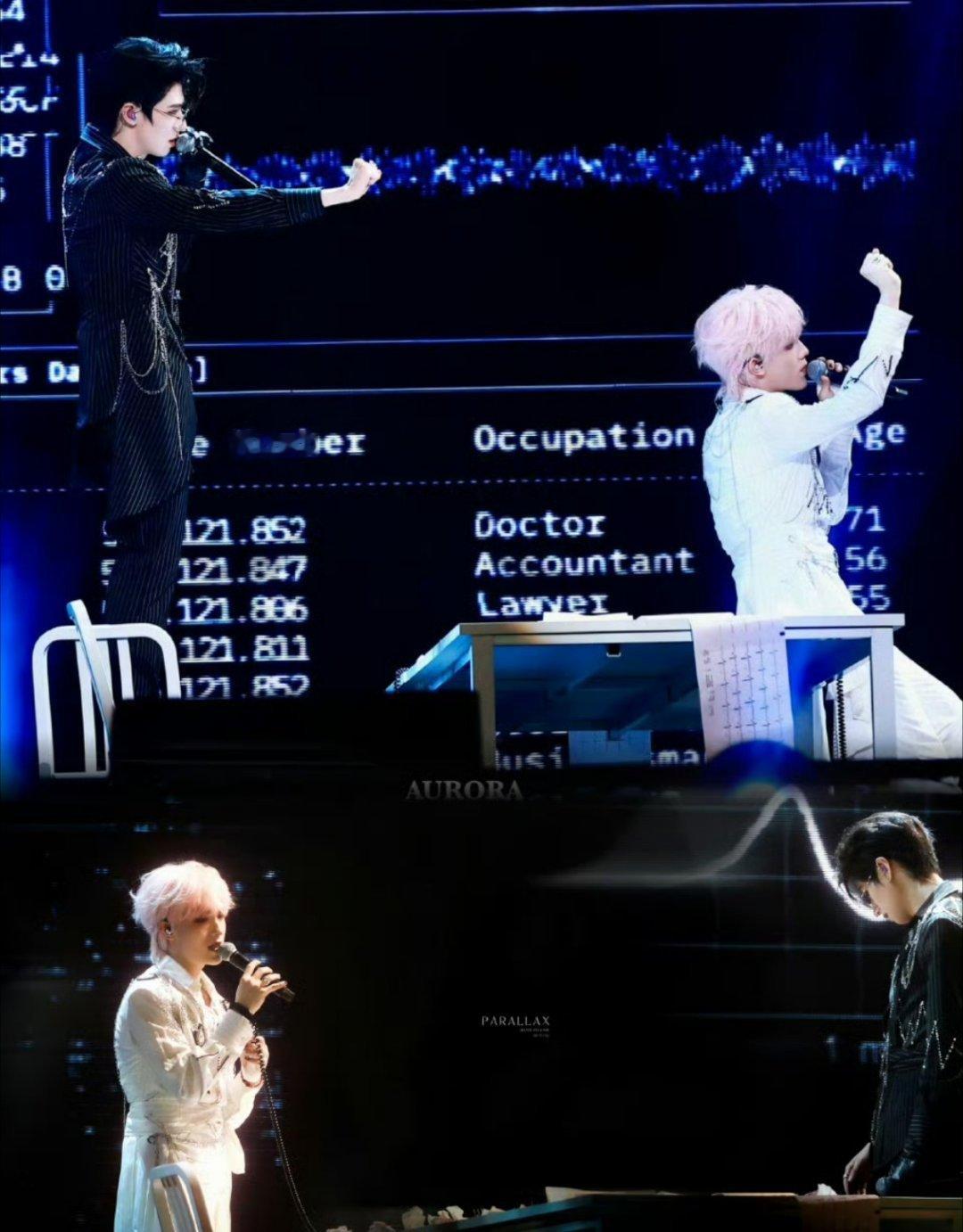 俩人穿的好搭啊。。。黑白配朱志鑫苏新皓我一定会为你转身