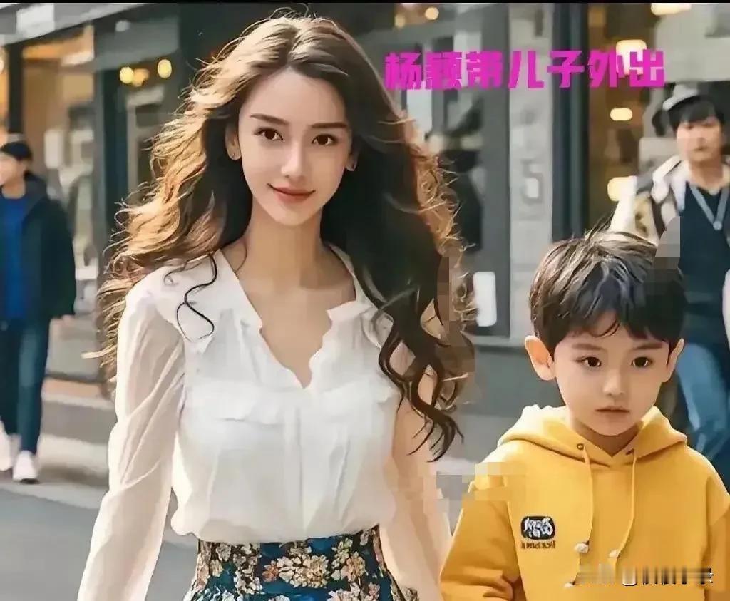 天哪，杨颖与黄晓明的儿子真是帅气！那双眼睛和鼻子简直完美无瑕！#为杨颖点赞# [