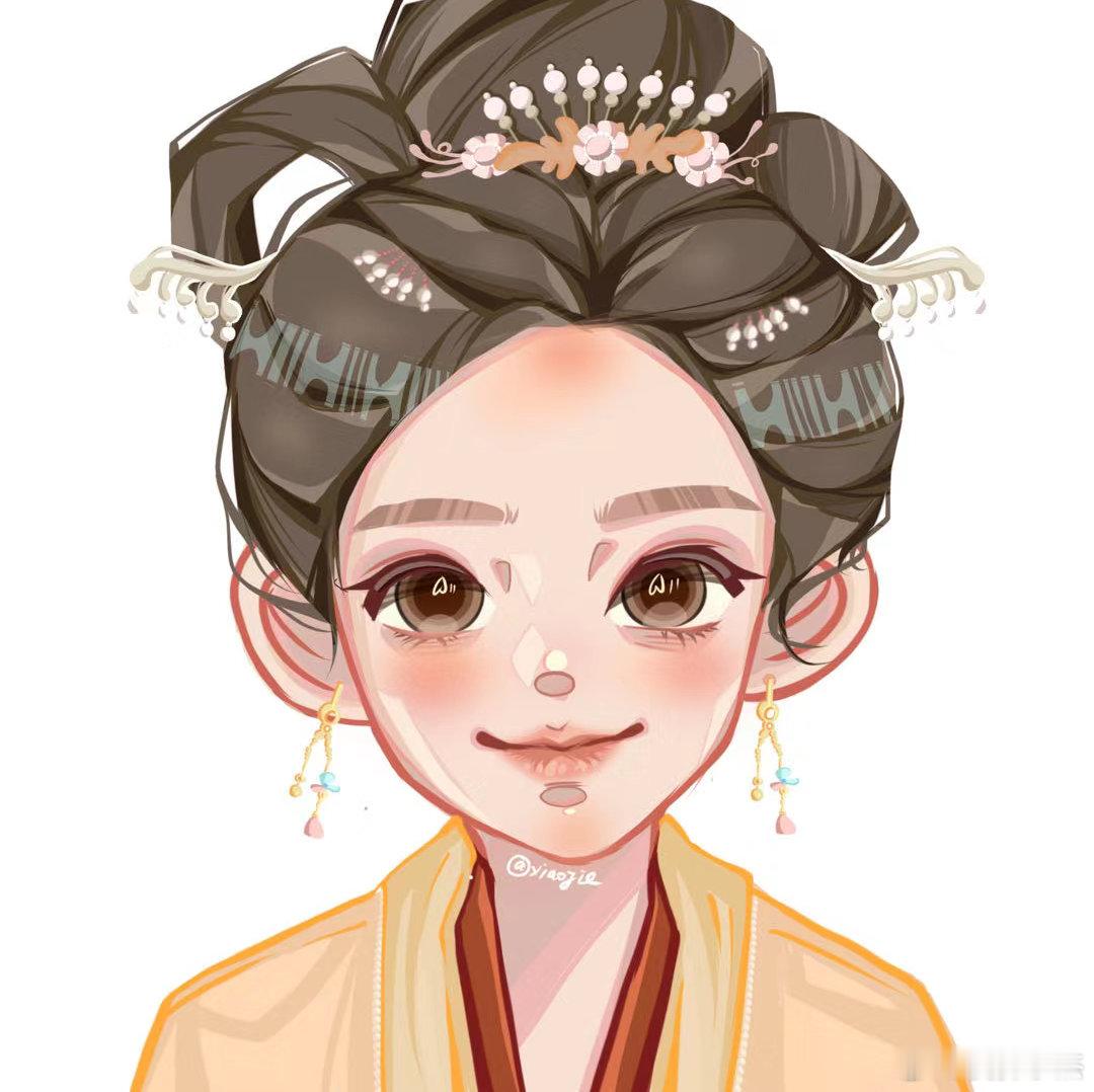 Angelababy君绮罗绘图 四宫格努力搞个君绮罗九宫格[加油] ​​​