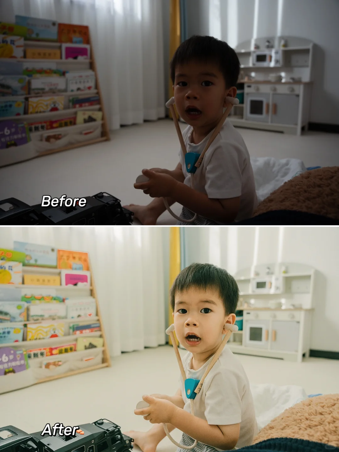 简单3步❗️调出温暖日系家庭纪实风｜附预设