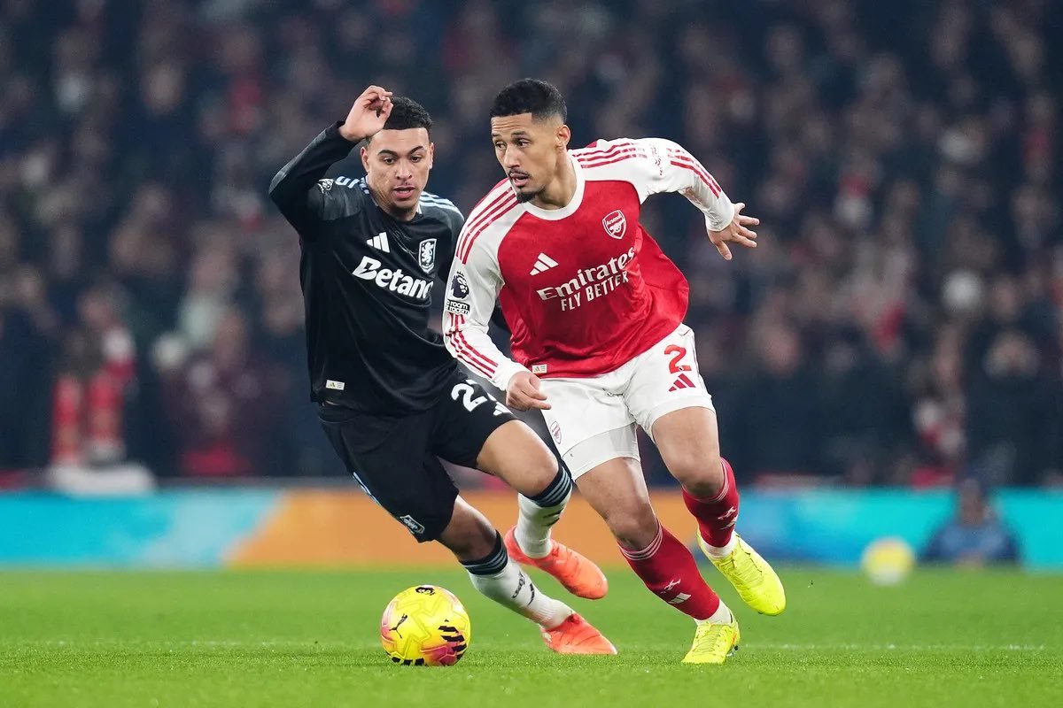 摩根·罗杰斯阿森纳4比1阿斯顿维拉 ：“阿森纳是一支优秀的球队，他们能位居联赛前