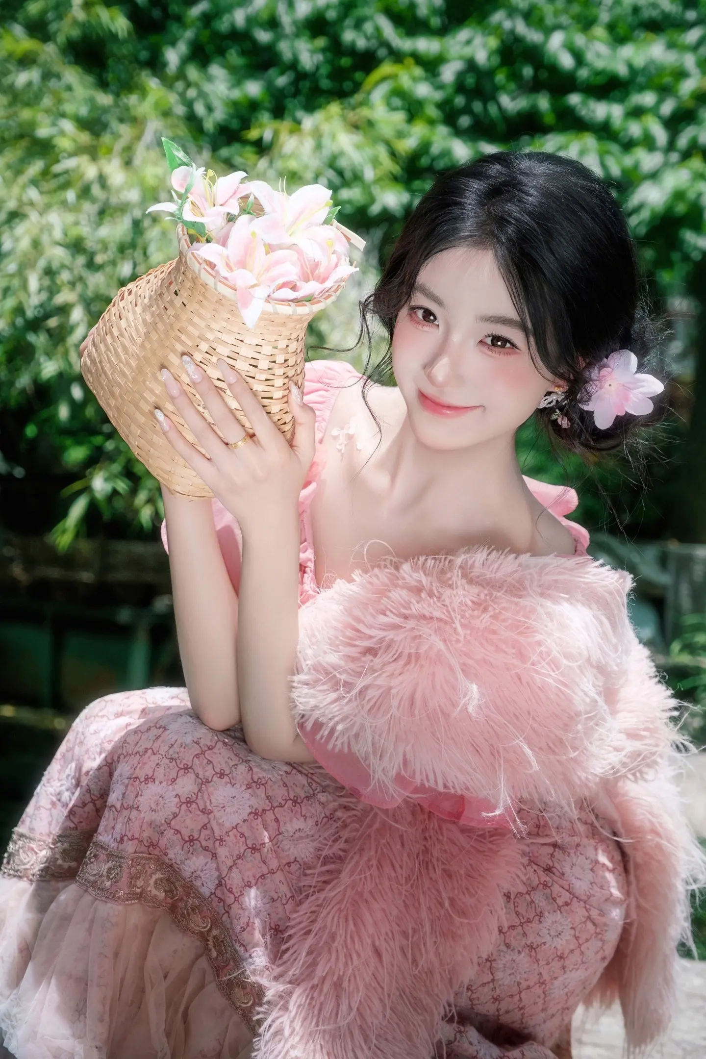 来丽江拍一次粉色藏服到底有多美！真的太甜啦 民族风