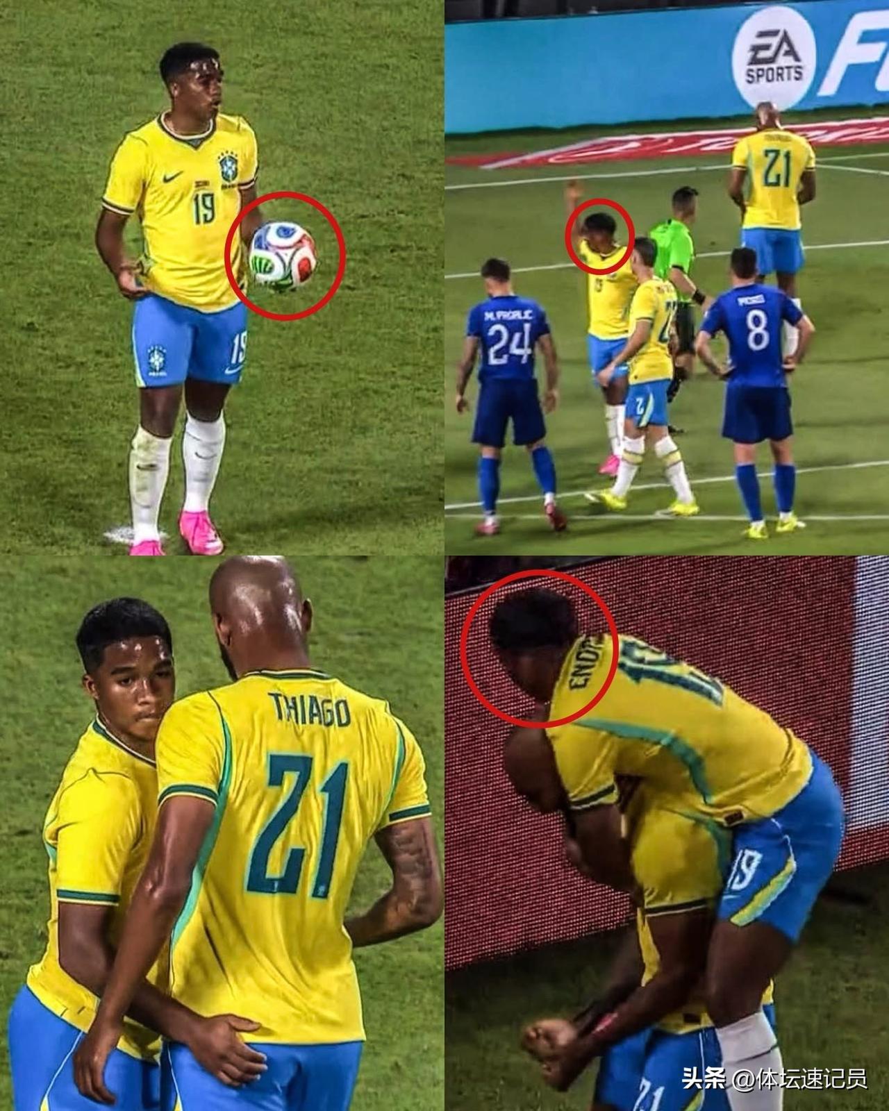 恩德里克完全配得上进入巴西国家队参加世界杯！

恩德里克在巴西对阵克罗地亚的比赛