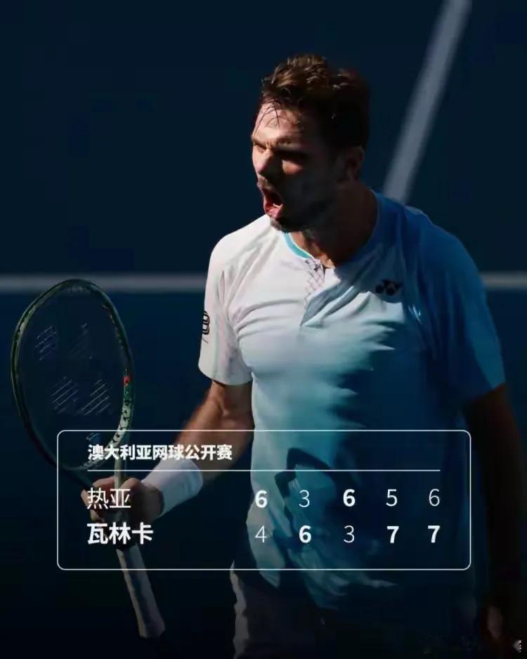 ✅澳网男单次轮比赛战报🆕⬇️⬇️

1️⃣5️⃣外卡选手瑞士瓦林卡4-6、6-