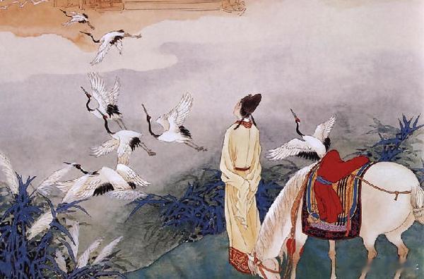 南山有臺，北山有萊。樂只君子，邦家之基。樂只君子，萬壽無期。南山有桑，北山有楊。