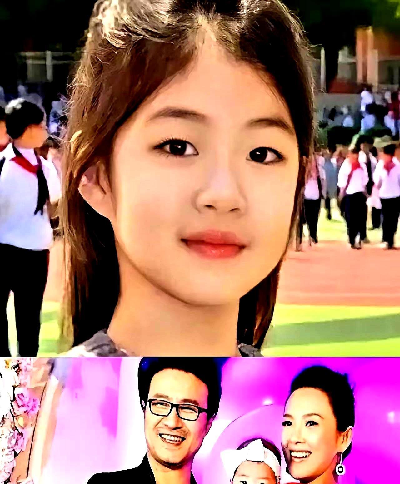 十年前全网叹息这闺女没遗传到妈的脸，如今再看真是打脸。
生日宴上她捏着自己画的绘