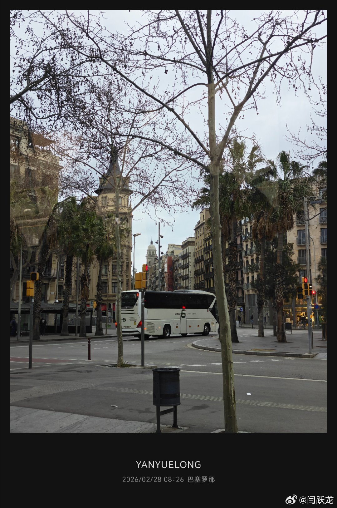 巴塞罗那街景 西班牙·巴塞罗那