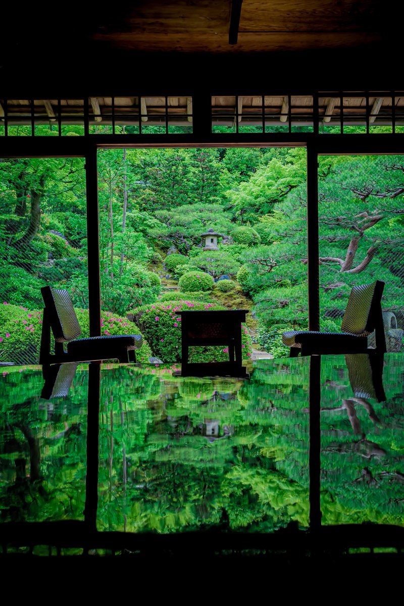 静谧庭院 （图源：X.com ​​​