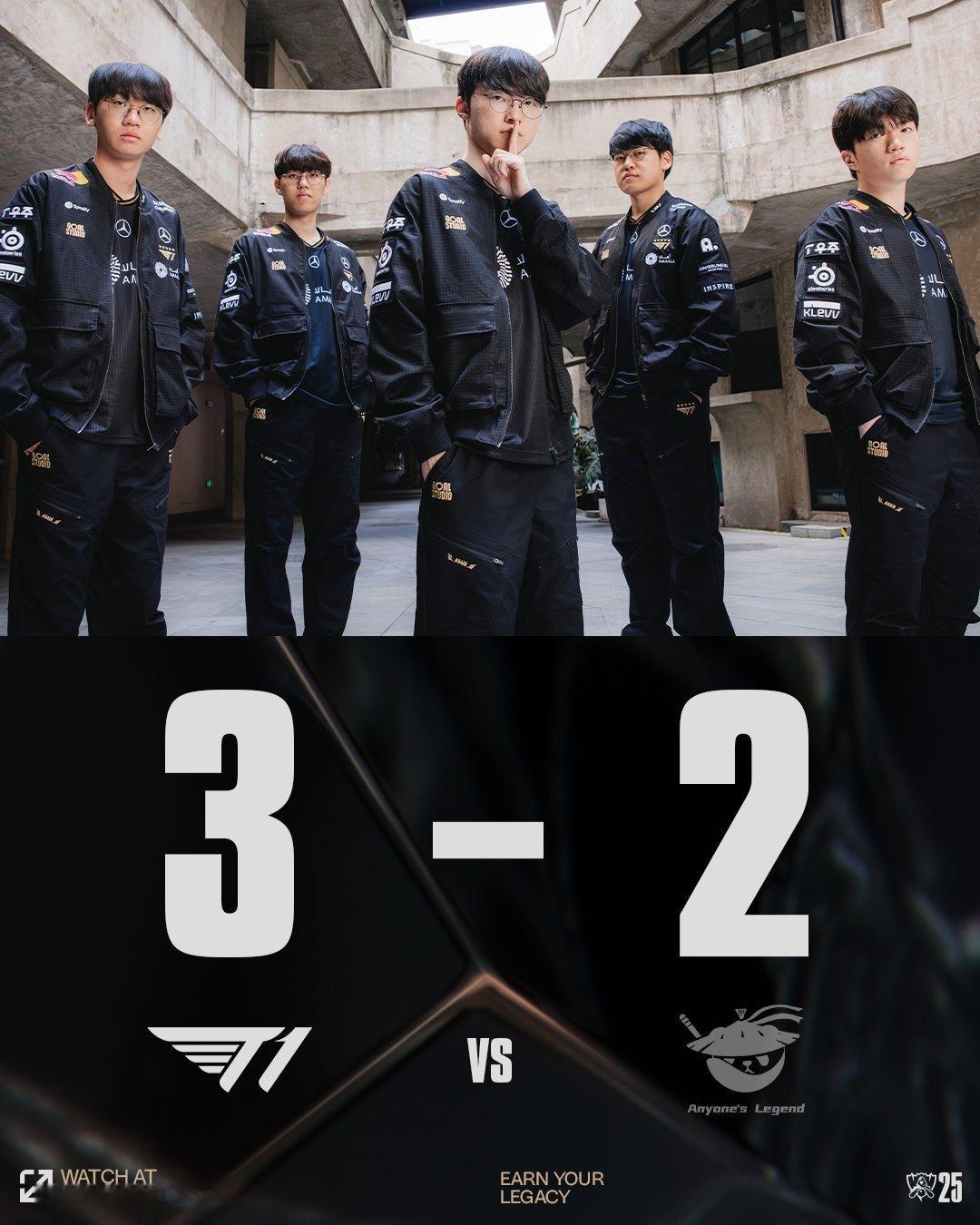 恭喜T1！Faker不会又要冠军了吧？感觉每次LPL都是一样的打不过！！！al对