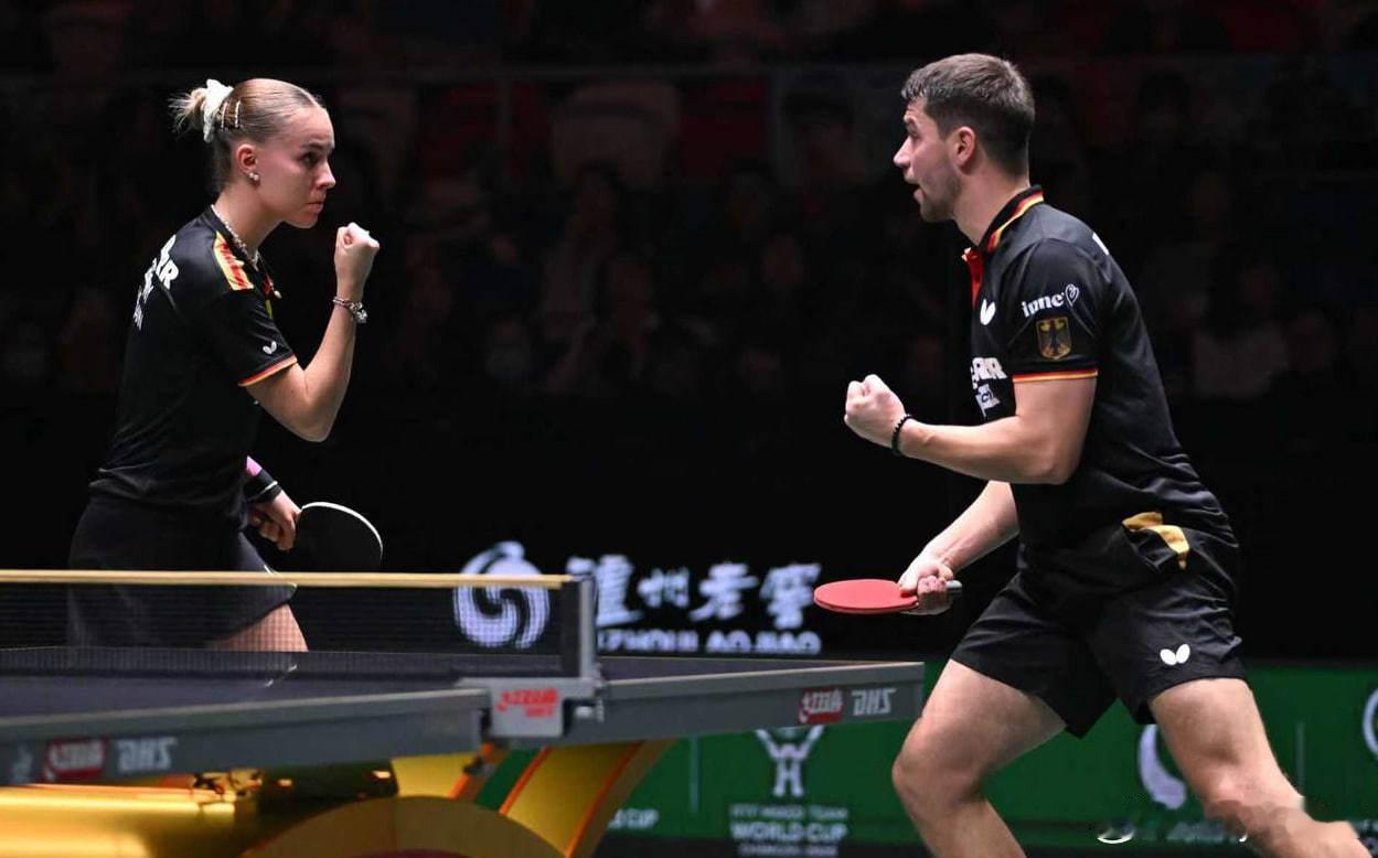 德国乒乓球国家队在2025年成都国际乒联混合团体世界杯中，以8比4力克法国队，关