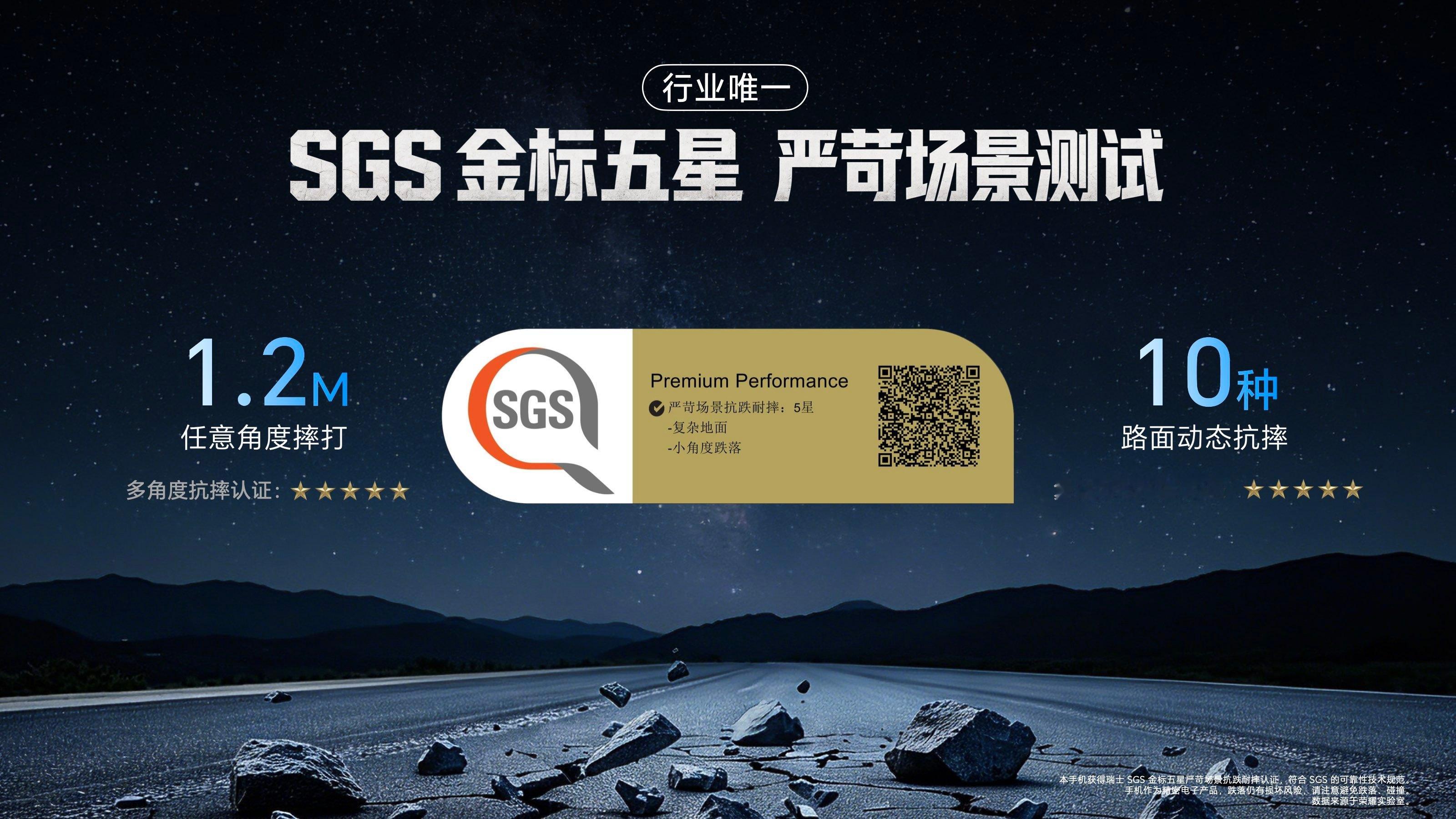 耐摔这块，荣耀一直做的不错，这次的荣耀X80 Pro Max通过SGS金标五星严