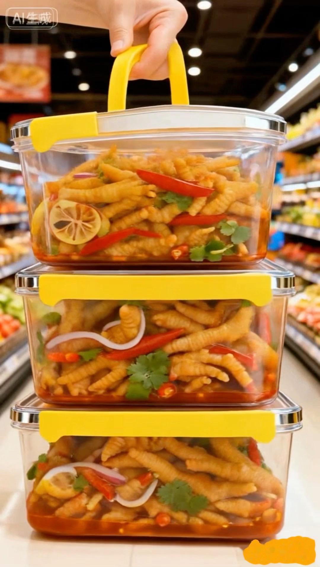 酸辣无骨鸡爪一口封神！Q弹超有嚼劲，酸辣汁水裹满每一寸，酸得开胃辣得过...