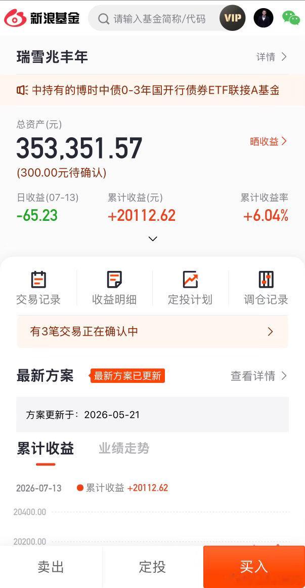 今天微跌，和股票比较起来，不算下跌了基金基金每日复盘瑞雪兆丰年 ofzh1426