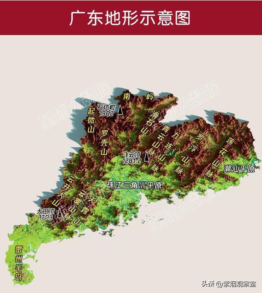 若广东地形和江苏一样平坦，经济格局更将彻底改写！
 
一直都说广东是经济第一大省