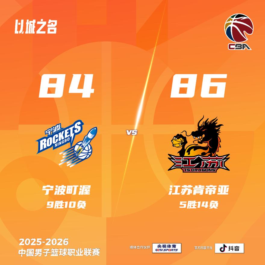 宁波町渥 84-86 江苏肯帝亚 宁波男篮vs江苏男篮
宁波町渥：杰克逊28分2