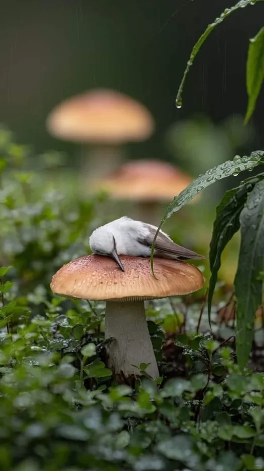 美图欣赏——蜂鸟休息 - 清晨的精灵时光