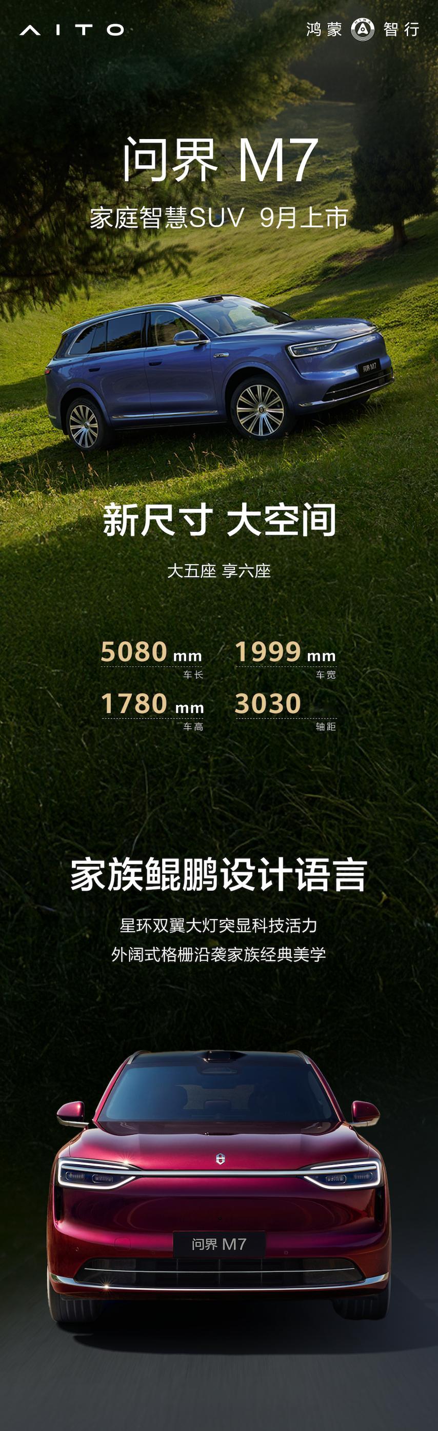 鸿蒙智行这波王炸来了！全新问界M7工信部信息全曝光，简直是脱胎换骨！最炸裂的是全