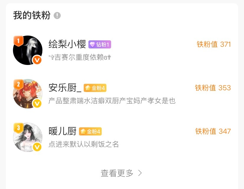臥槽我有钻粉了你们两个也给我努力好吗 