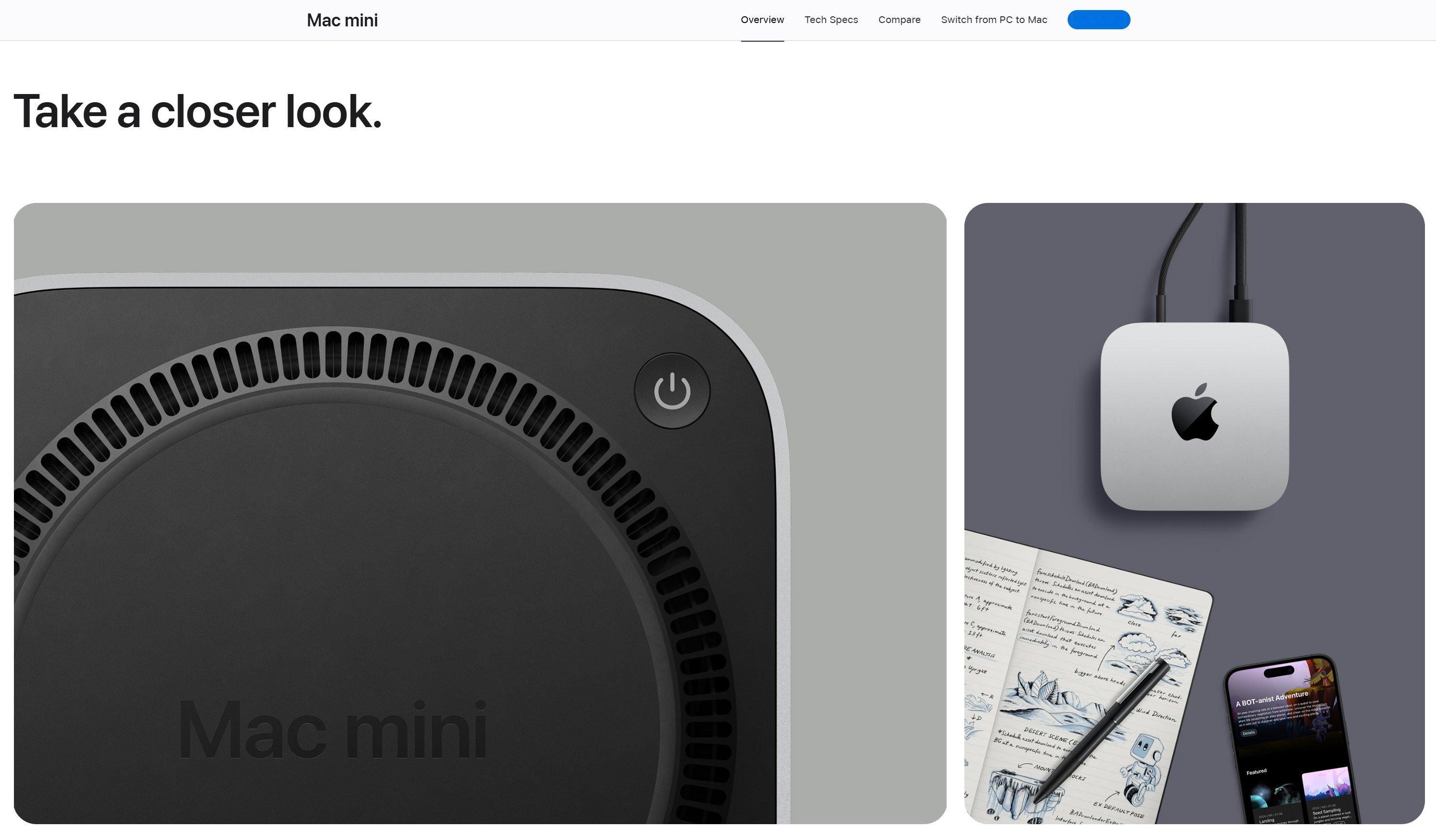 新款的Mac Mini 把电源键放到底面上了呀。。 ​​​