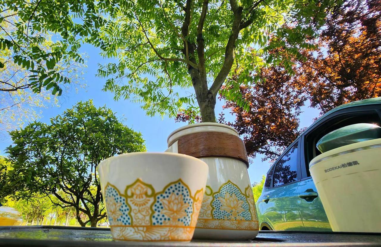 把烦恼丢在风里，在春日户外露营。一盏清茶，一隅宁静，日子温柔，万事舒心。