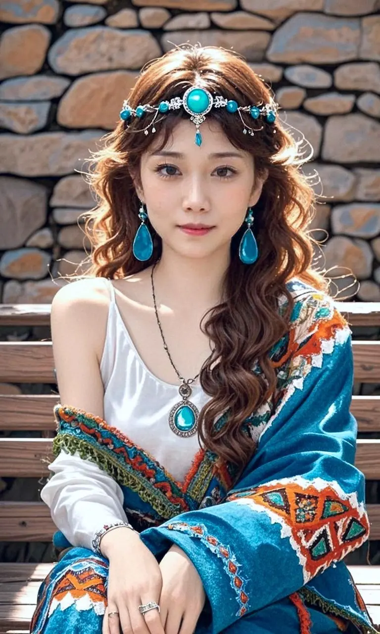 AI朦胧藏姑娘