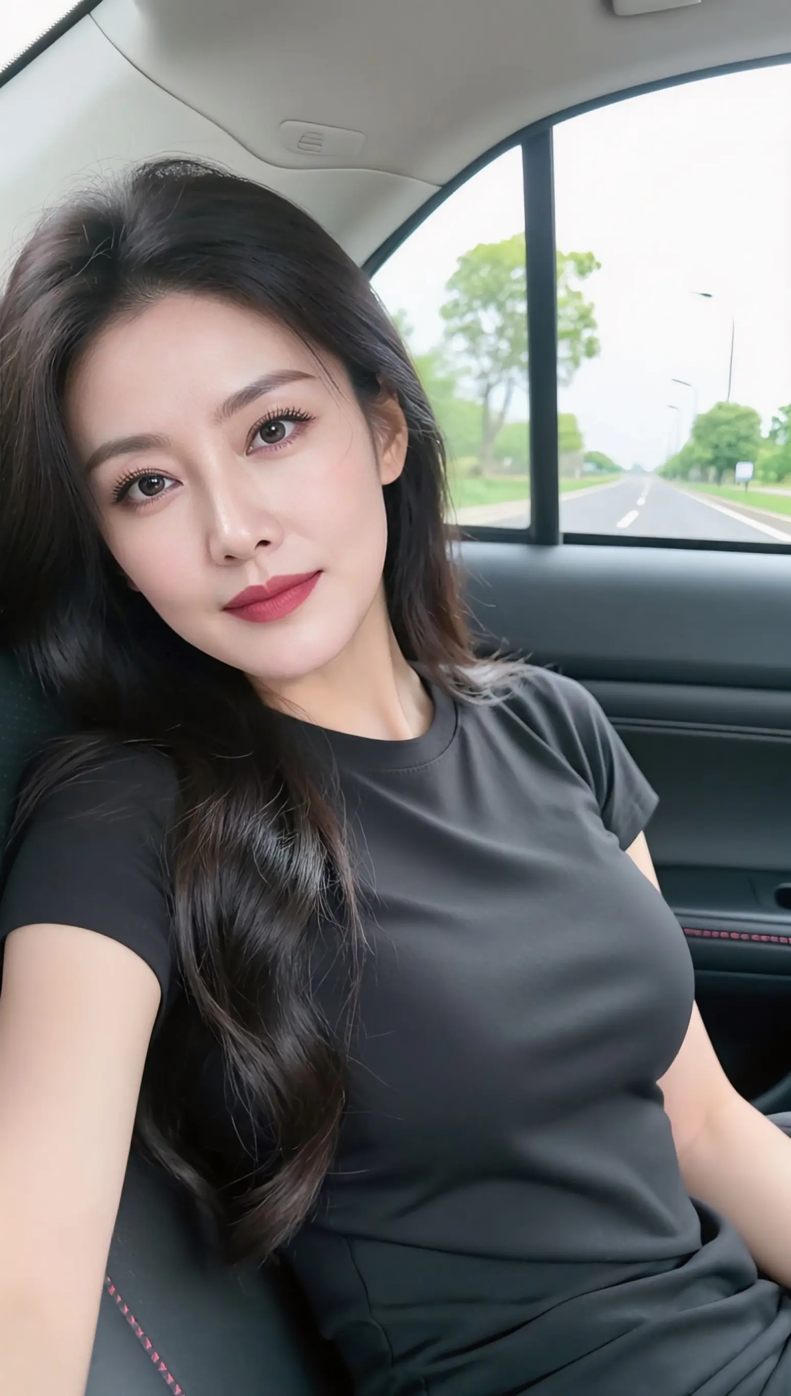 AI车内自拍风 ai创作