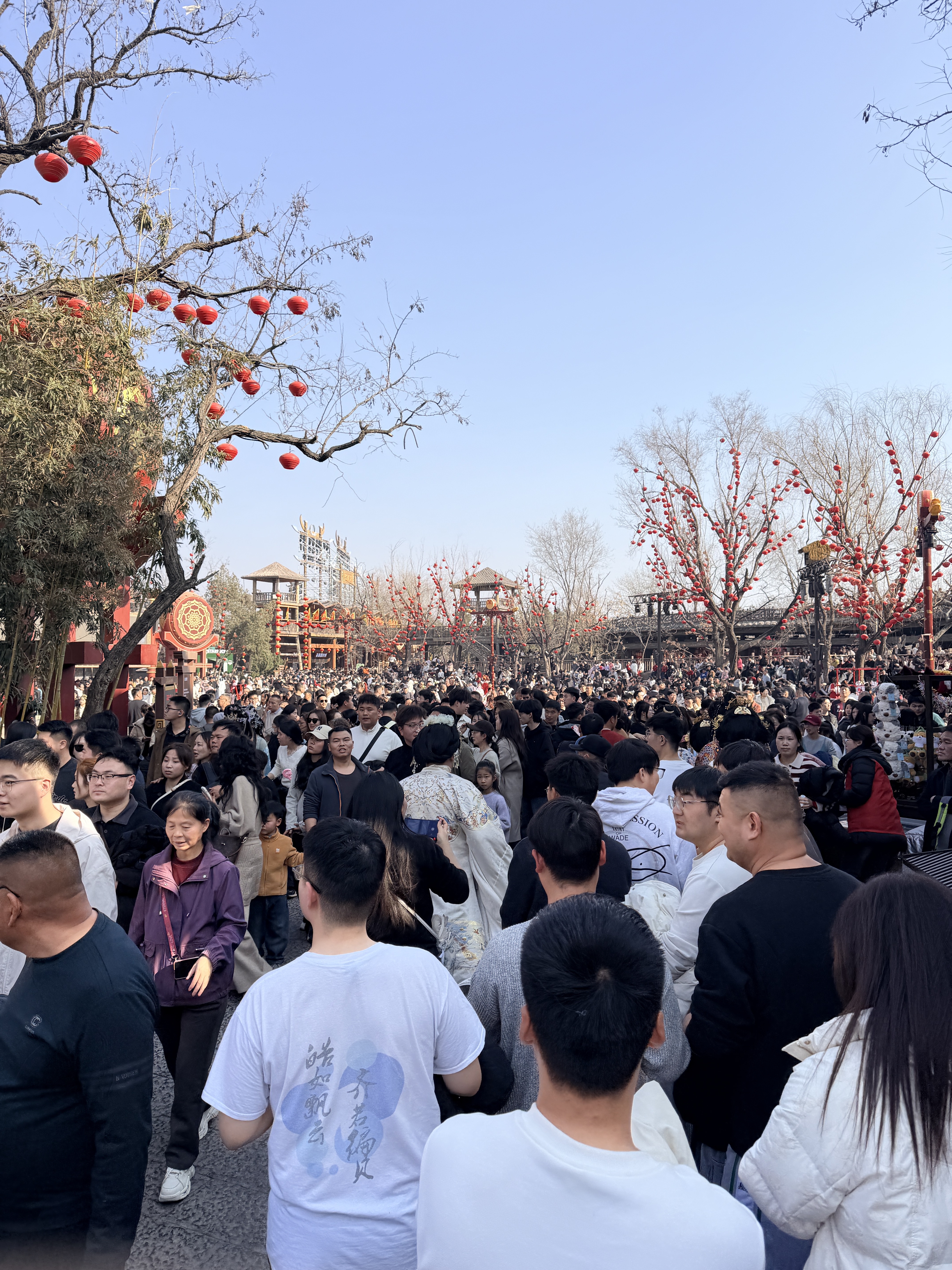 小时候用来散步的景区现在已经人挤人了