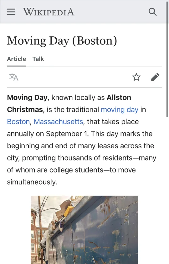 波士顿｜搬家日😂没想到还有专门的维基词条！