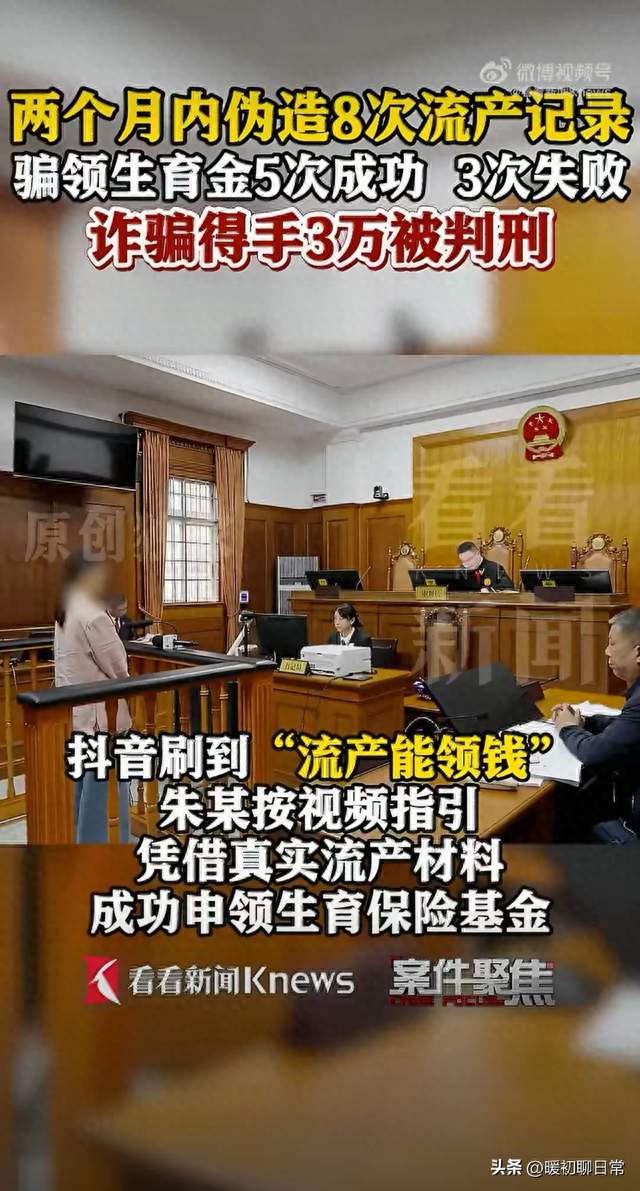 5次骗生育保险3万多被判刑！告诉你生育金到底怎么领才合法