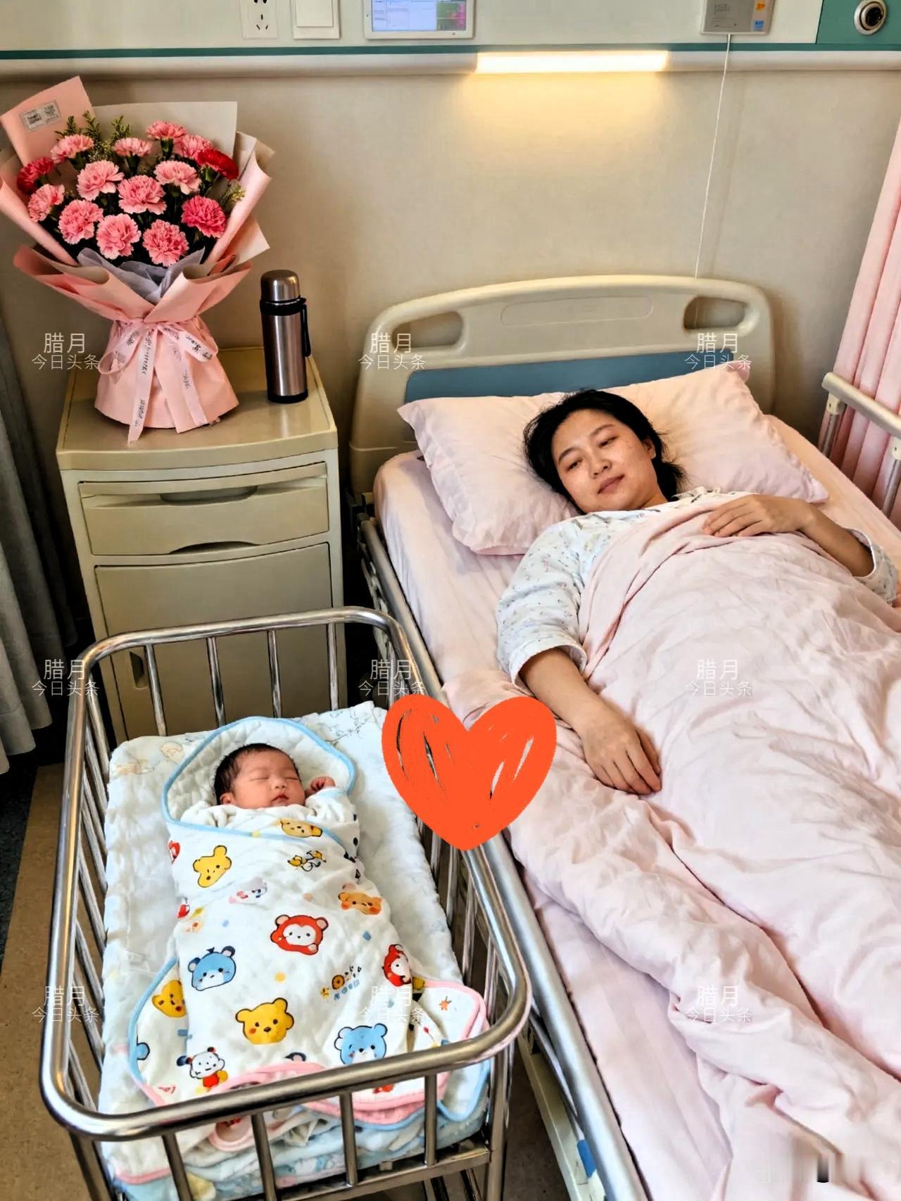 泪目了

昨天去医院看朋友家刚出生的宝宝，却被同病房的一幕戳中泪点——一位看着5