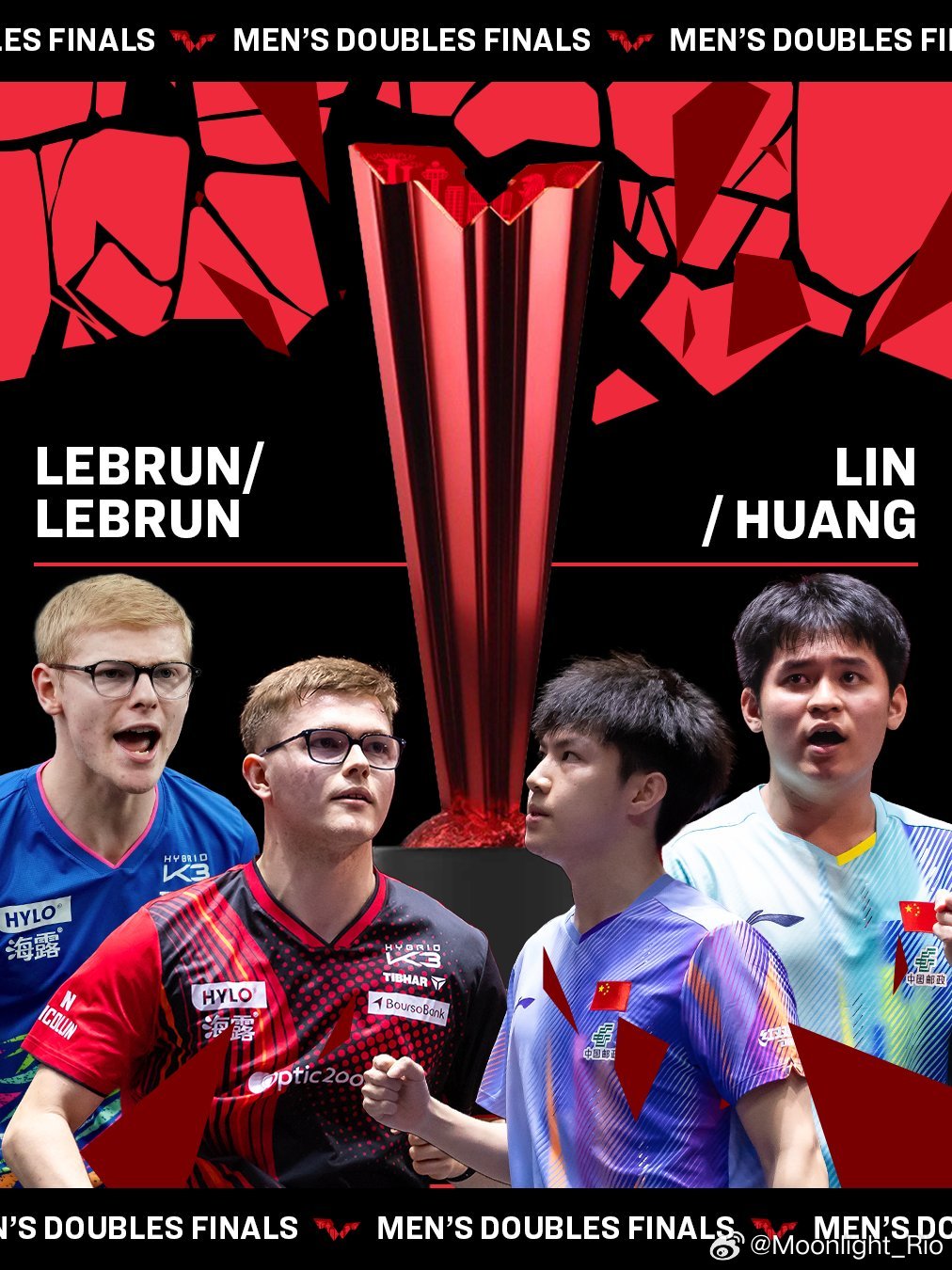 WTT新加坡大满贯2026 女双、男双 决赛海报 