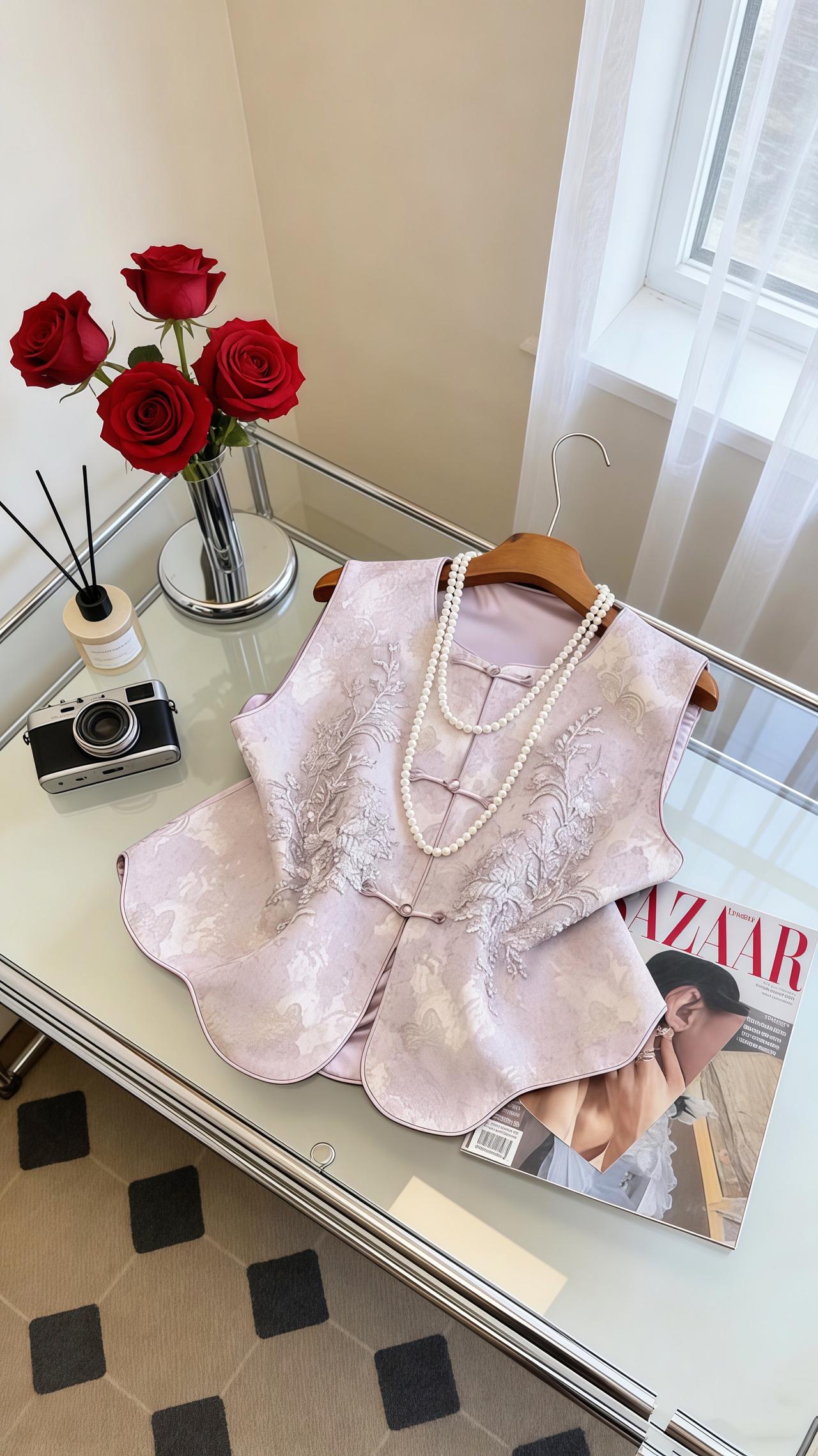 修身国风马甲 洋气减龄谁穿谁好看 新中式穿搭