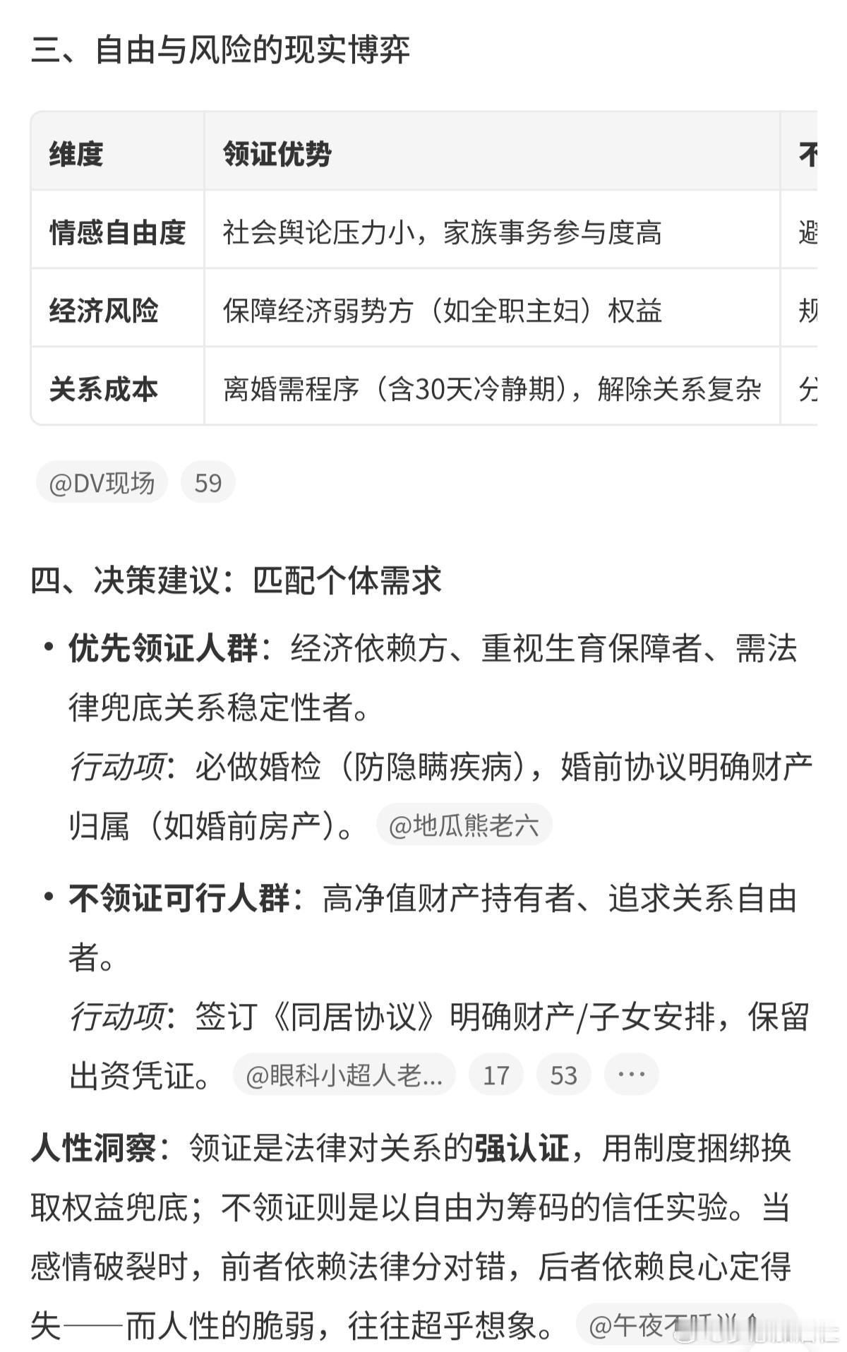 deepseek分析∶原来领证和不领证的区别这么大当“领证”从情感承诺变为法律博