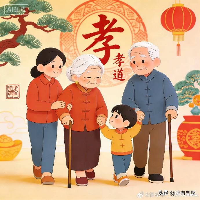 常言道，百善孝为先。然而，时代不一样了，现在很多家庭都是老的侍候小的。
老人每天