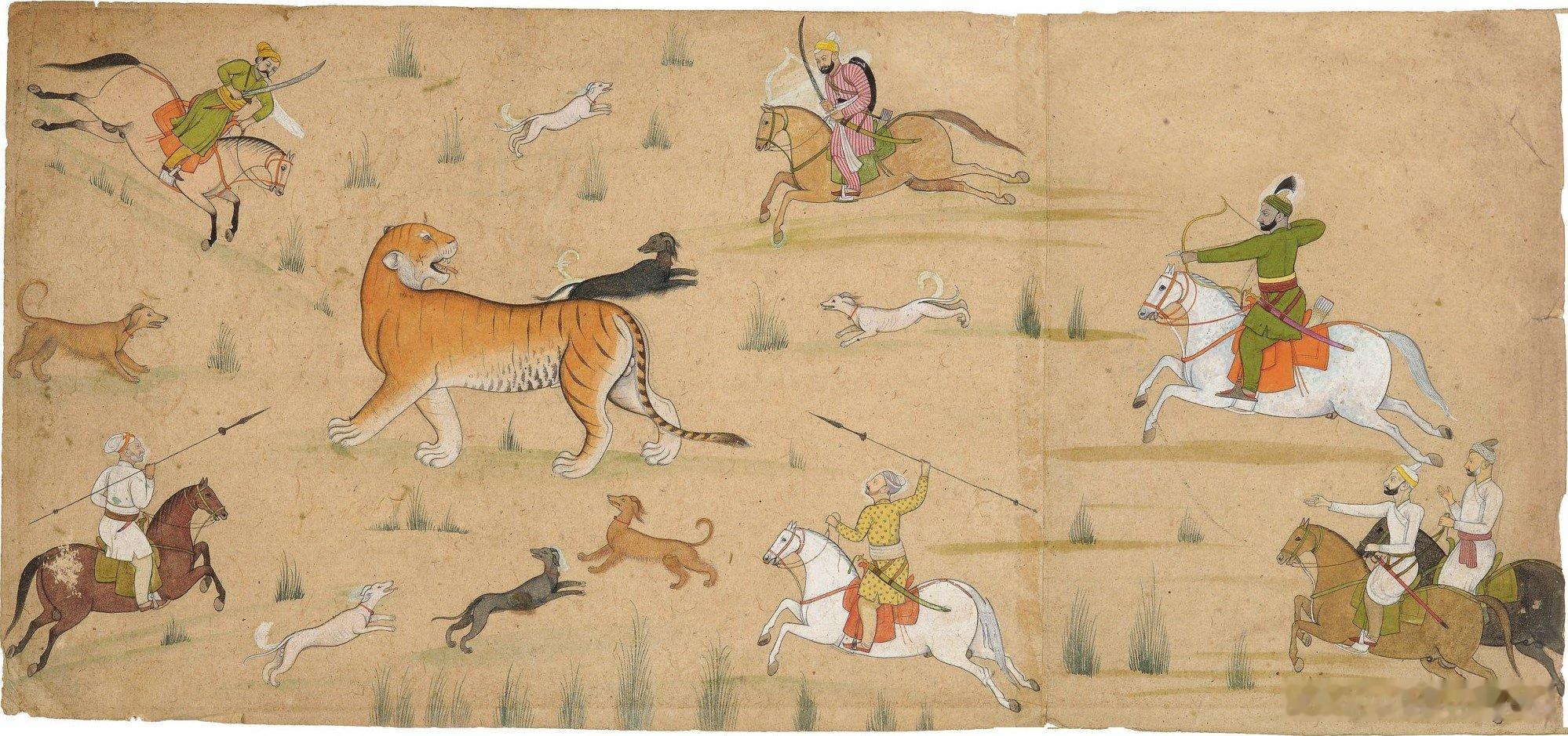 历史知识 历史人物 印度画家奈因苏赫（1710-1778）绘制的瓦拉纳西土邦大君