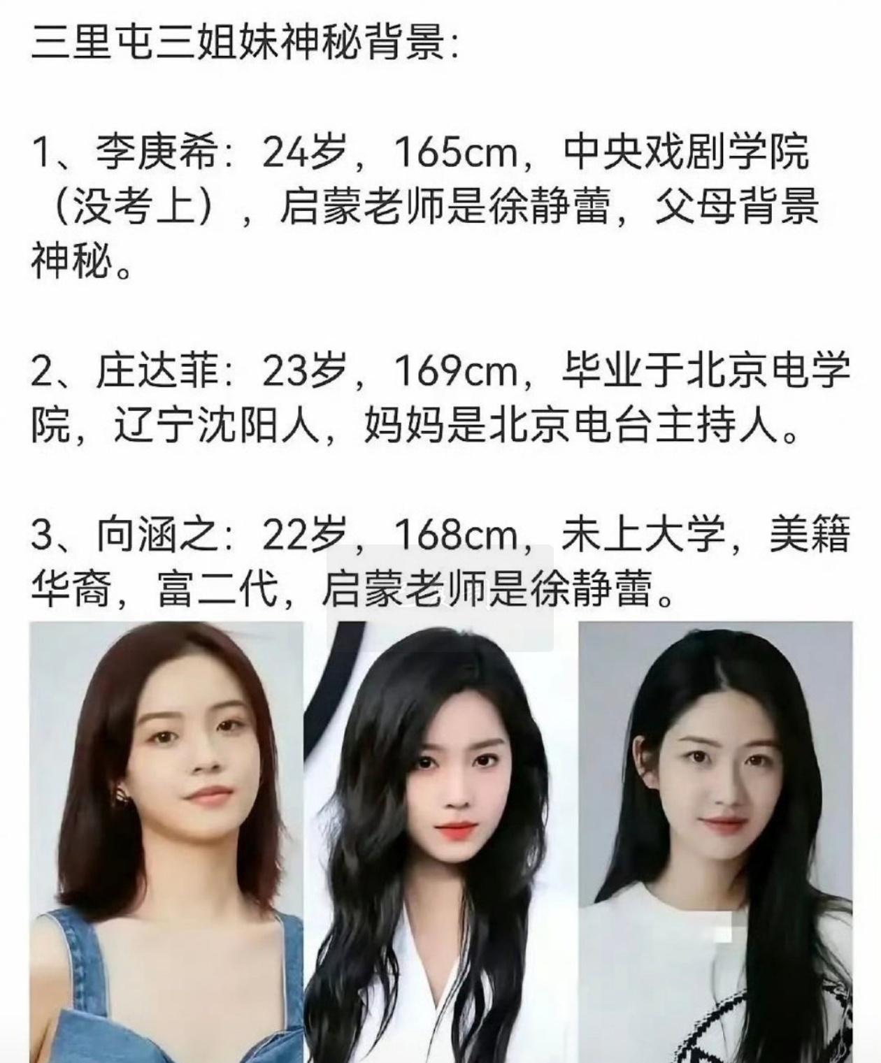 徐静蕾一己之力向内娱输送了三里屯的两姐妹…… ​​​