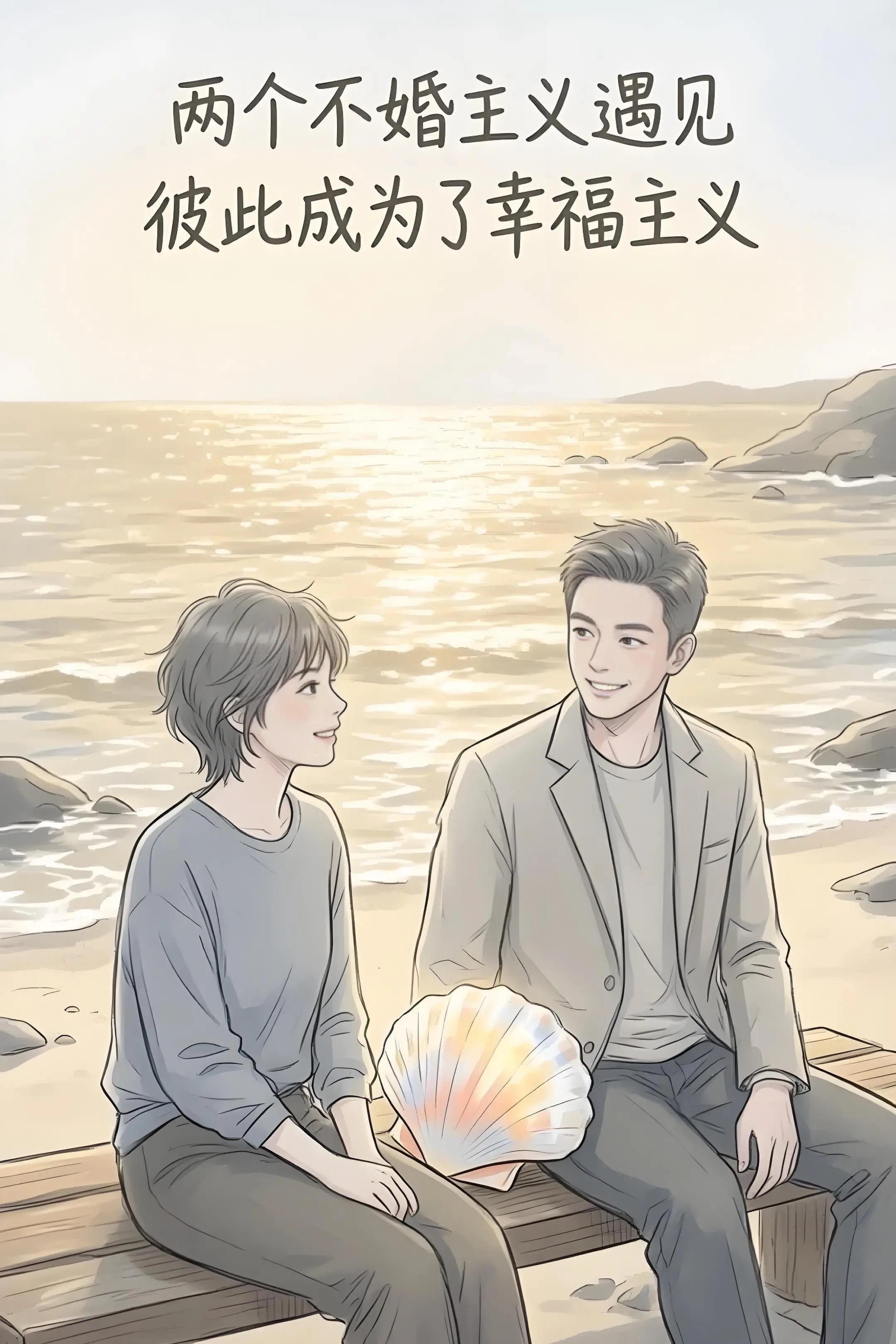 两个不婚主义遇见彼此成为了幸福主义。