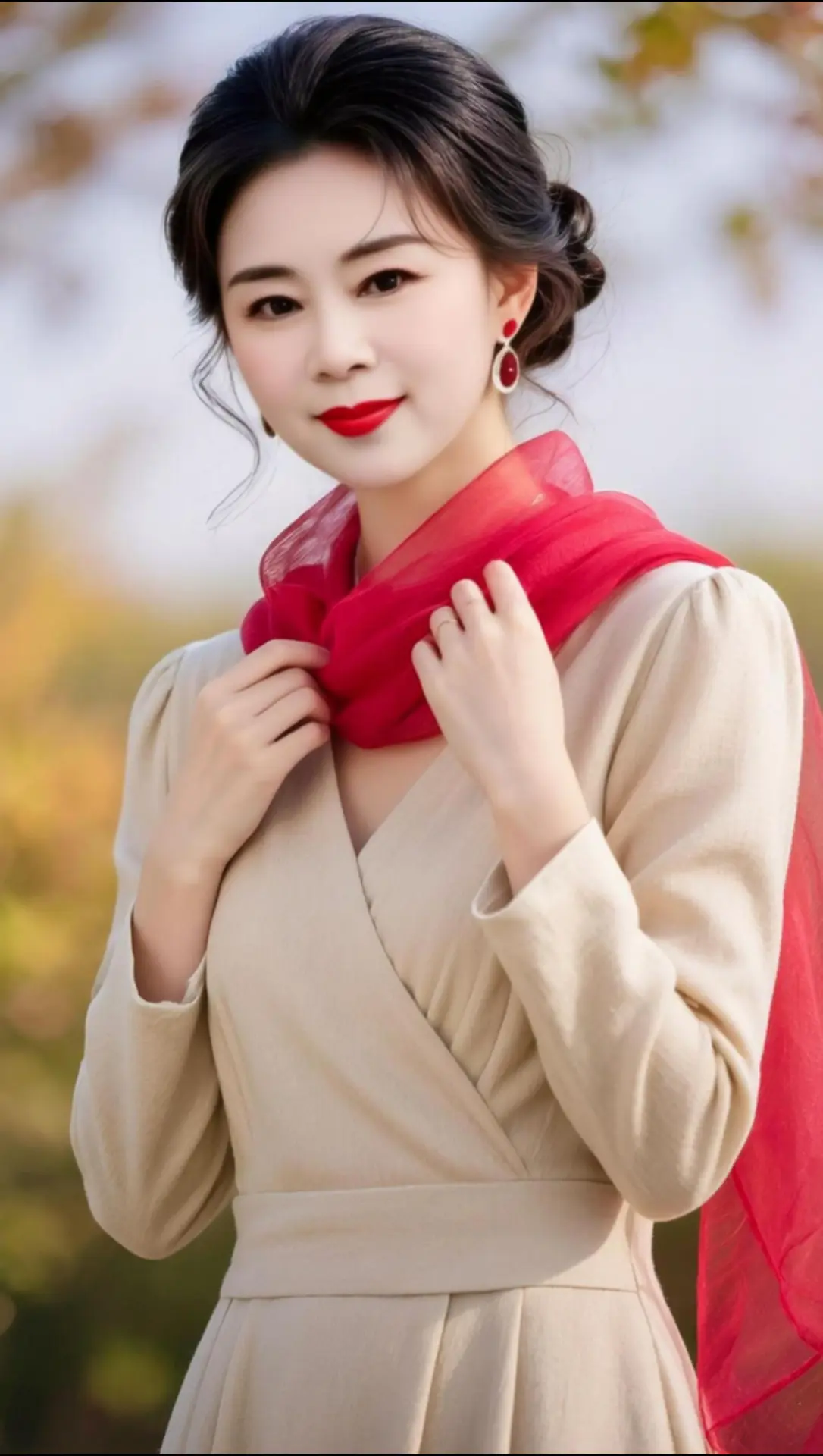 AI秋景温婉照 ai创作