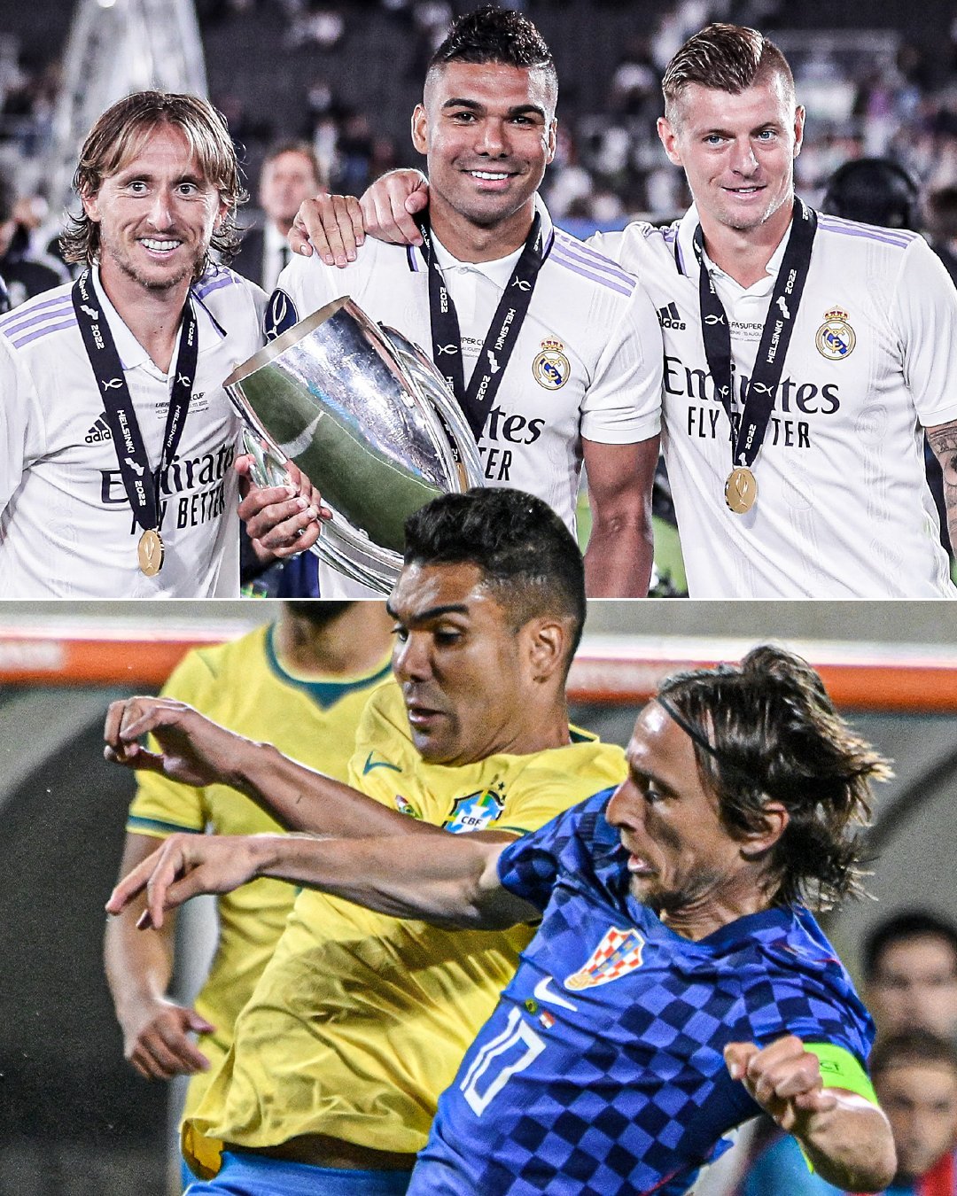 卡塞米罗&莫德里奇🤍友谊赛巴西3比1克罗地亚