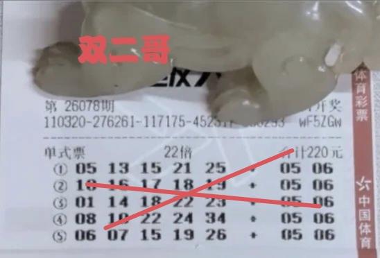 第78期体彩超级大乐透的开奖结果出来了，在这一期彩票当中，原本苦闷的网络红人双二
