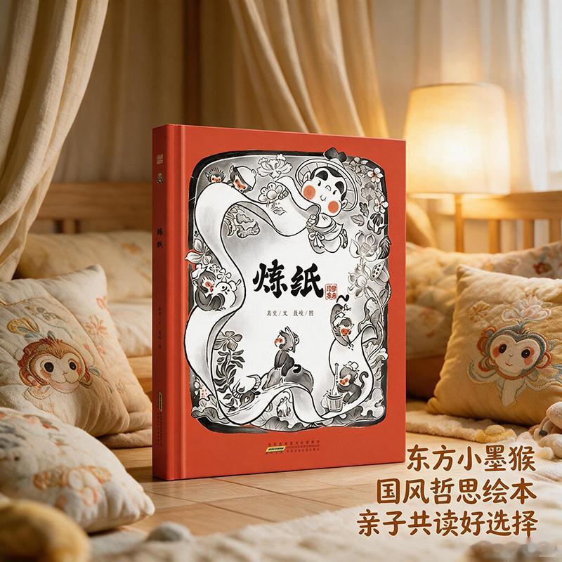 知書club 新书介绍丨《炼纸》是“绘梦东方”创意绘本系列中的一册，以中国传统宣