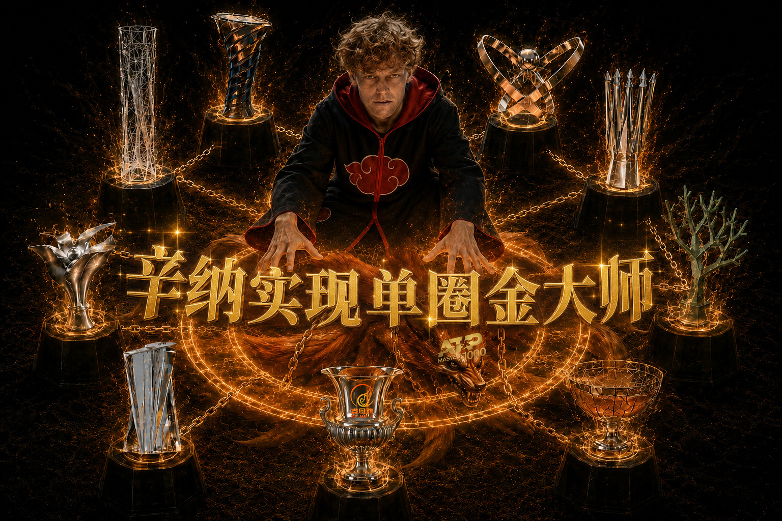 罗马大师赛决赛，辛纳6-4/6-4击败鲁德，首夺赛会冠军，并实现金大师🏆（9站