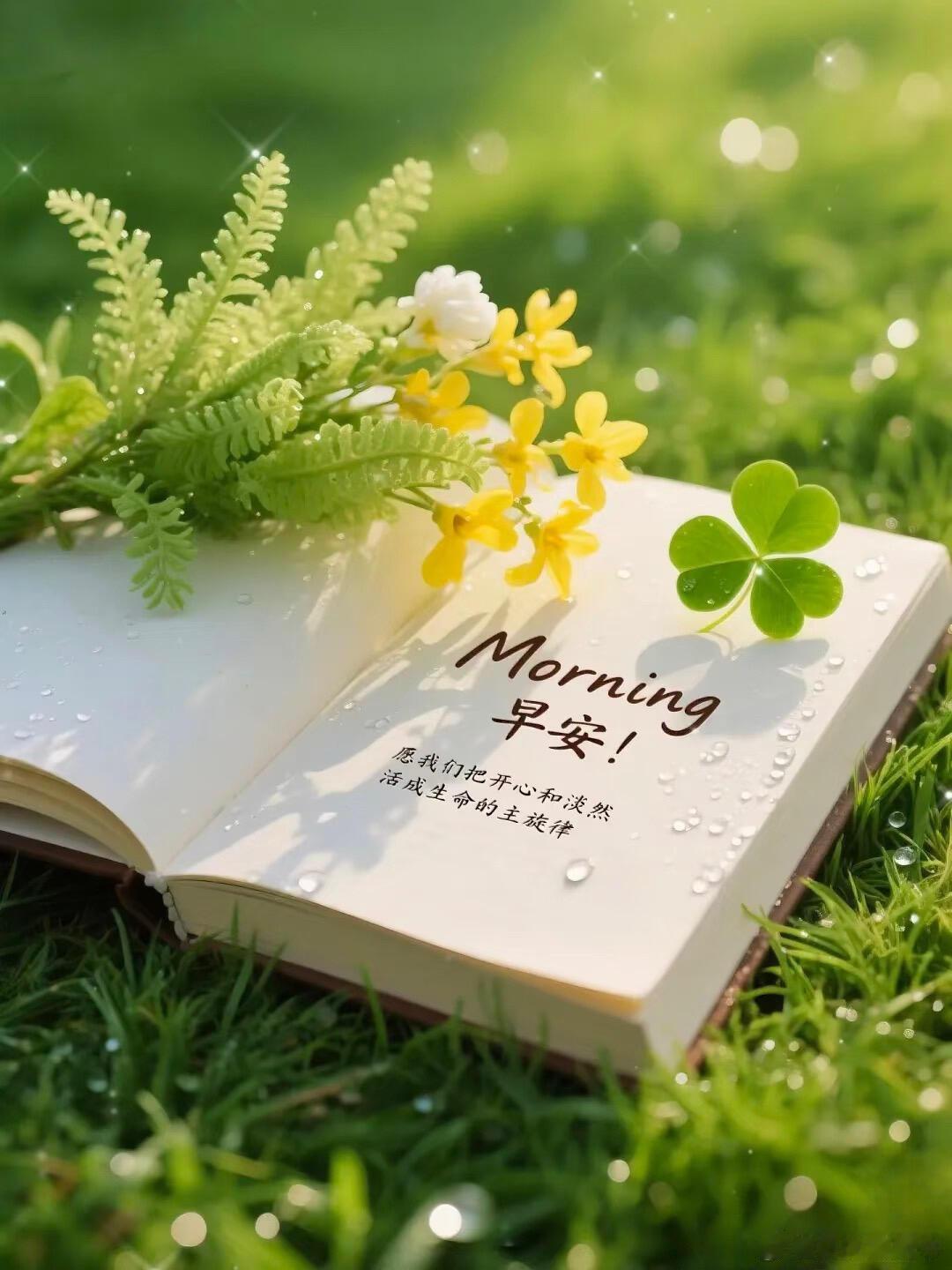 早安 始终保持对生活的热爱，沉淀自己，找准属于自己的节奏，慢慢打磨，活成别人无法