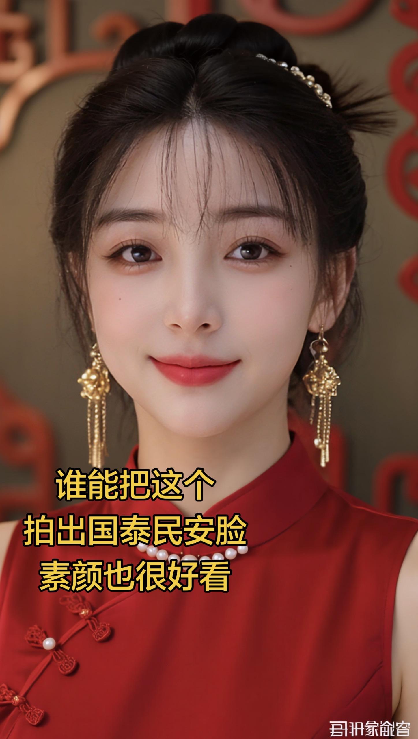 AI中式红妆照 随变ai随便玩