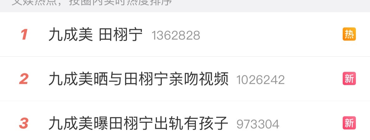 九成美 田栩宁田栩宁26年迎来了自己的二爆，前三都是他。这样会一直让人刻板印象的