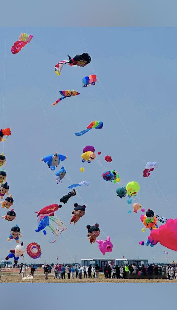 潍坊风筝节万物皆可乘东风飞天有人觉得风筝只是小玩意儿，潍坊却用一场盛会证明它是大