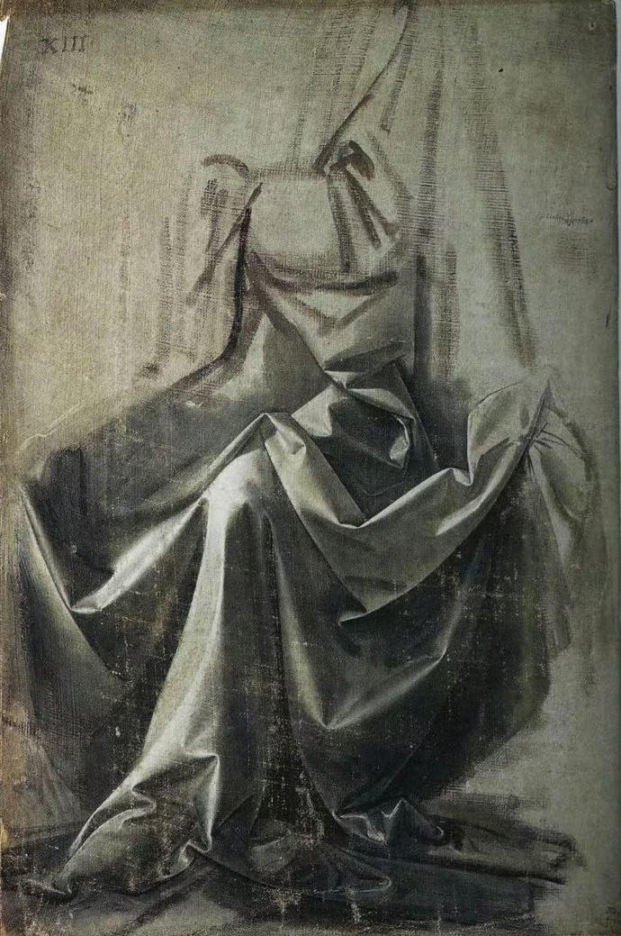 第一次对审美强的人有了实感看看达·芬奇画的衣服褶皱，太强了 
