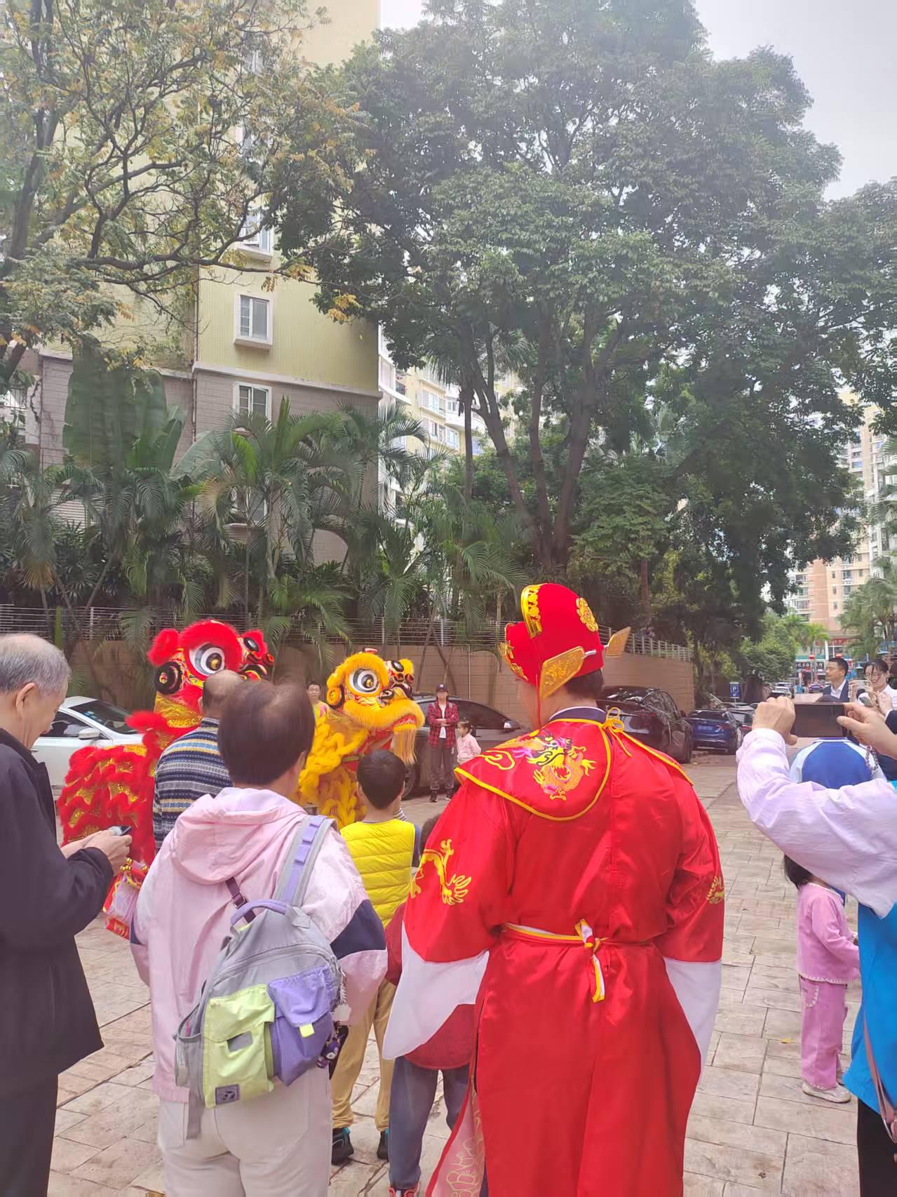 小区新鲜事元宵节到了，我大女儿他们所在小区请来专业表演队来小区表现节目，增加节日