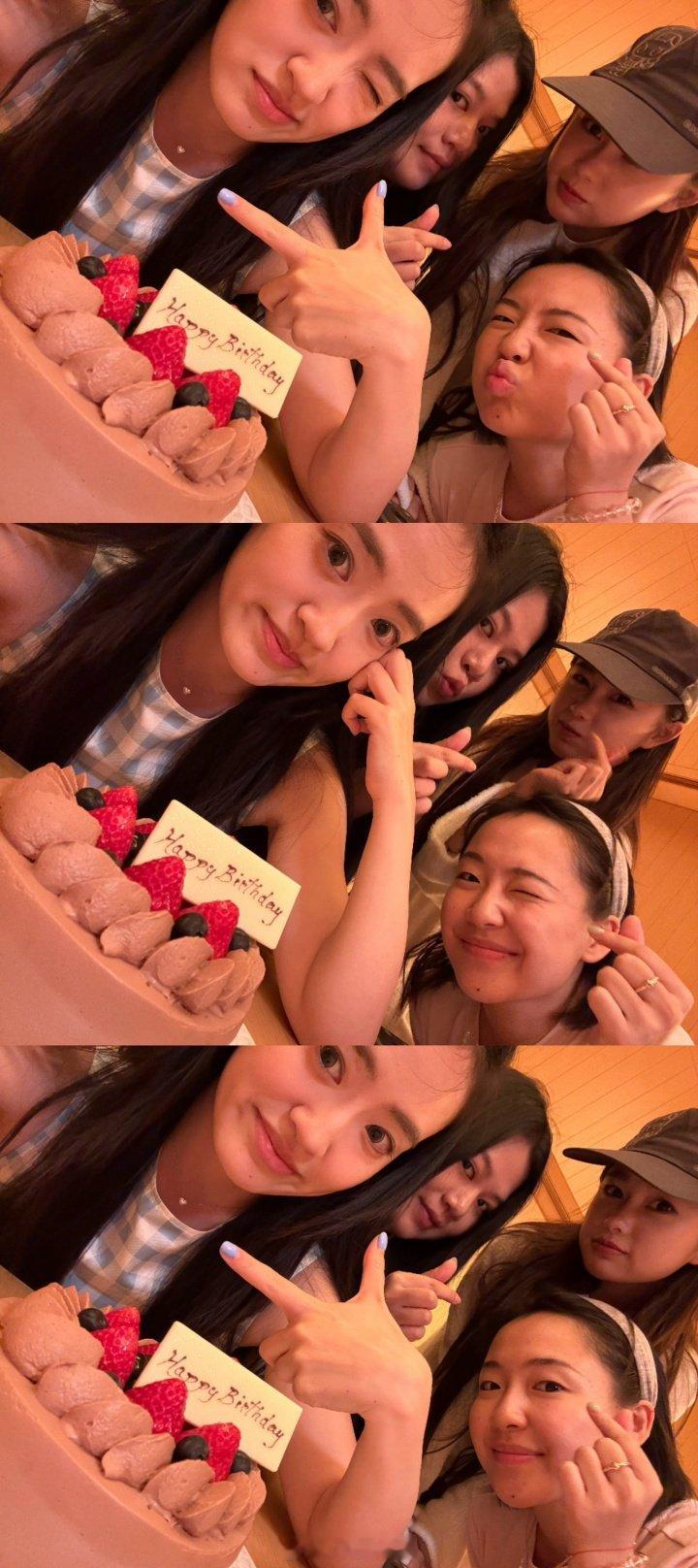 哥哥没去现场报道！JKL女友吴55晒24岁生日照：每年过生日都很幸福的小女孩20